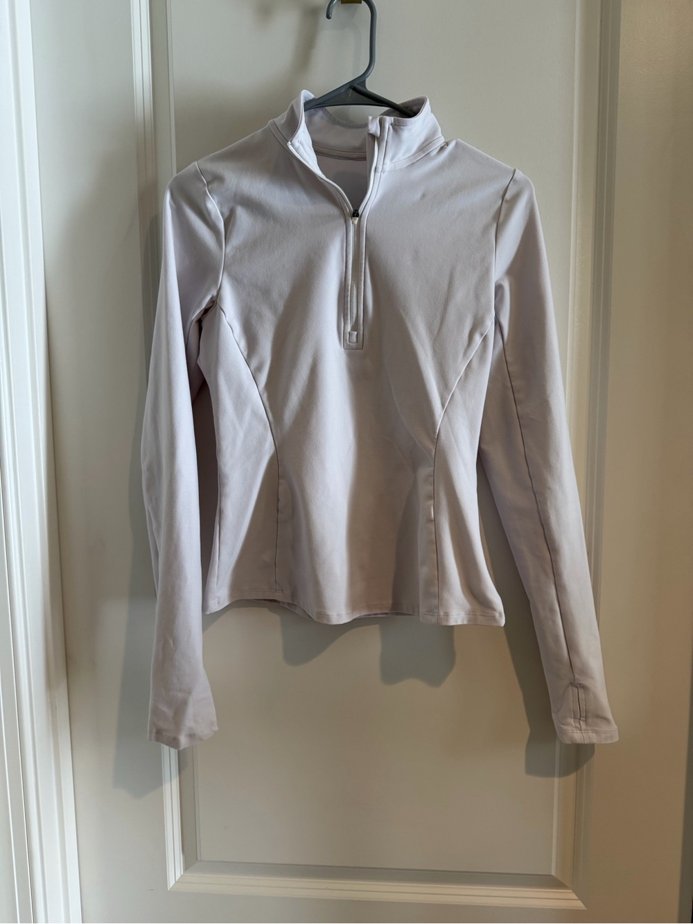 ALO Yoga White Half-Zip Pullover